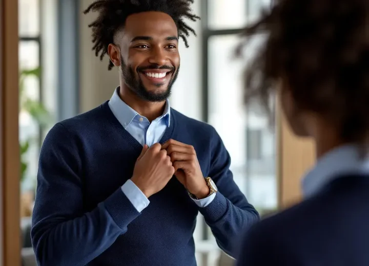 Atuendo semiformal para entrevistas en comercio y atención al cliente
