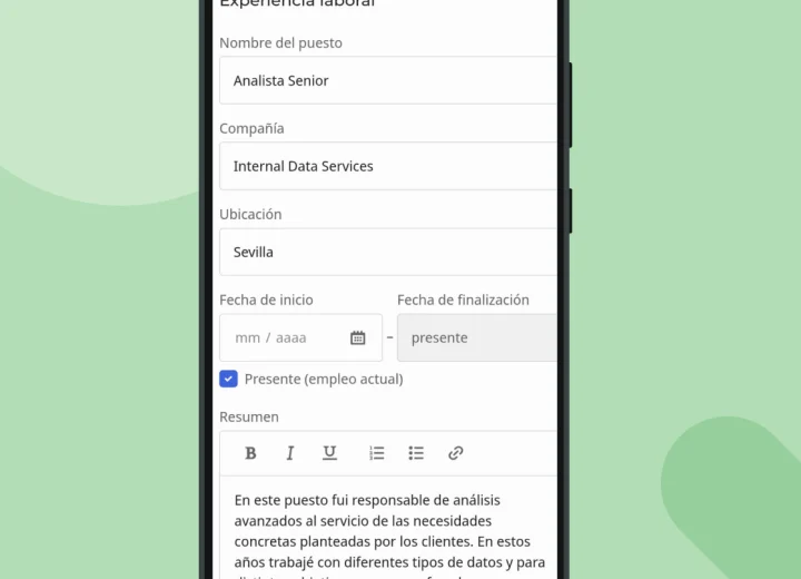 Definir el objetivo profesional, incluso sin experiencia laboral previa